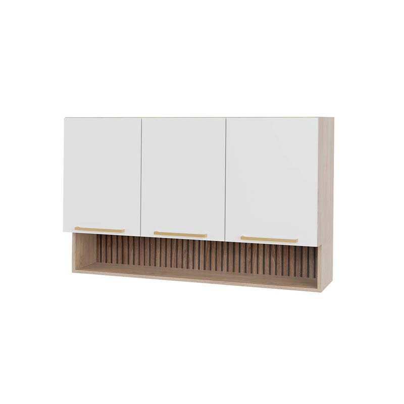 MUEBLE MURAL CON NICHO 120 X 80 X 30.5CM BLANCO DUSCHY
