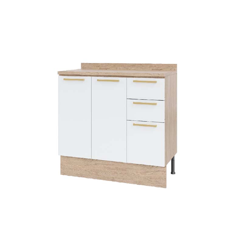 MUEBLE BASE CON CUBIERTA 105 X 92 X 52CM BLANCO DUSCHY