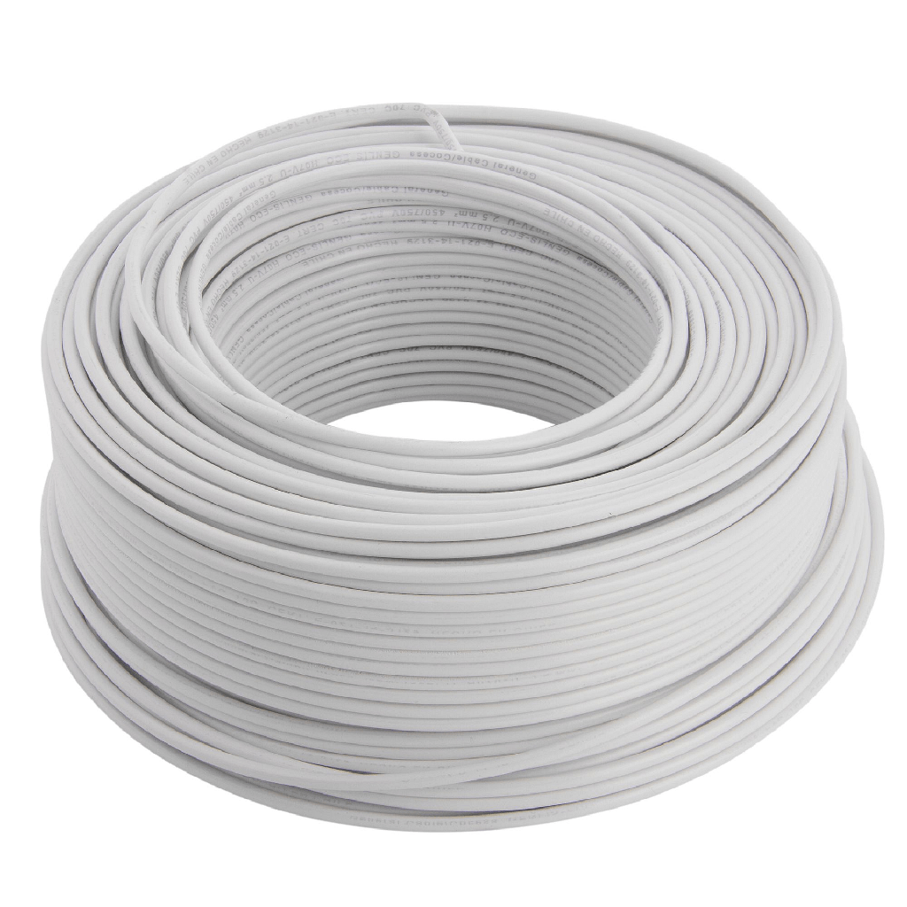 ALAMBRE GENLIS NYA 2.5 MM BLANCO H07V-U 25 MT