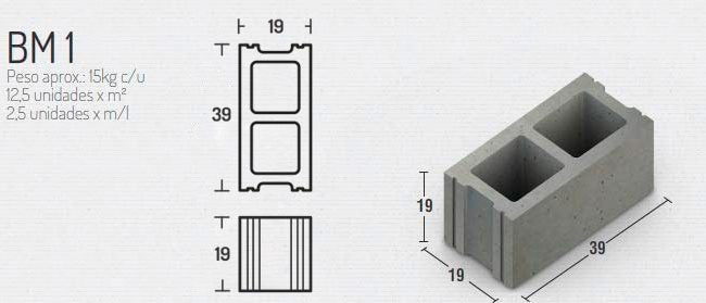 BLOQUE 19X19X39CM
