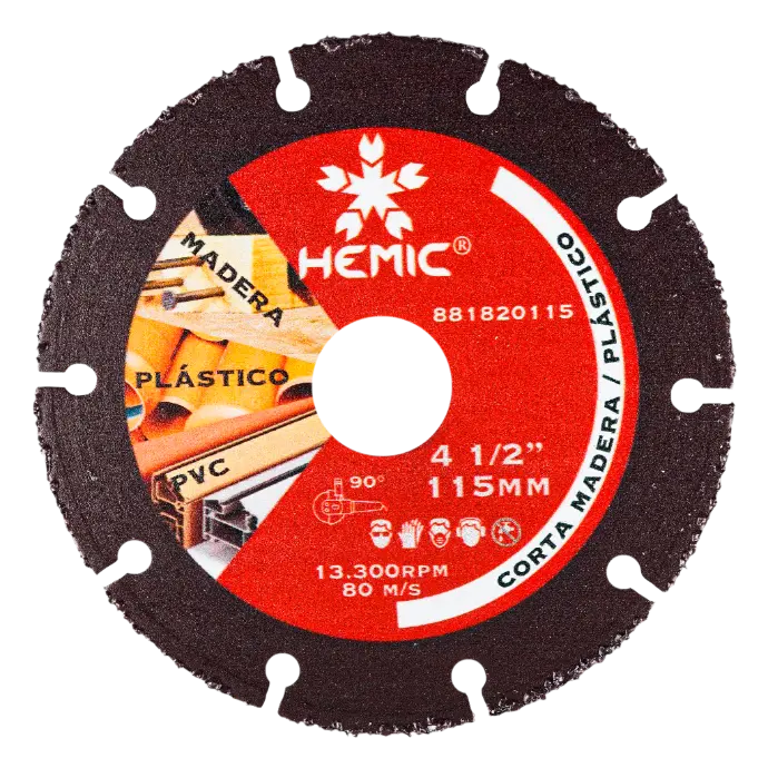 DISCO CORTE MADERA DIAMANTADO P/ESMERIL