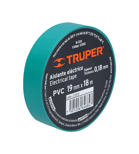 HUINCHA AISLADORA 18M TRUPER VERDE