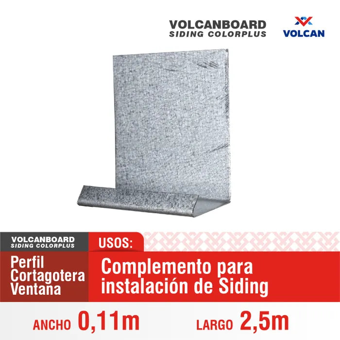 PERFIL CORTA GOTERA VENTANA 110X2500X0.5MM