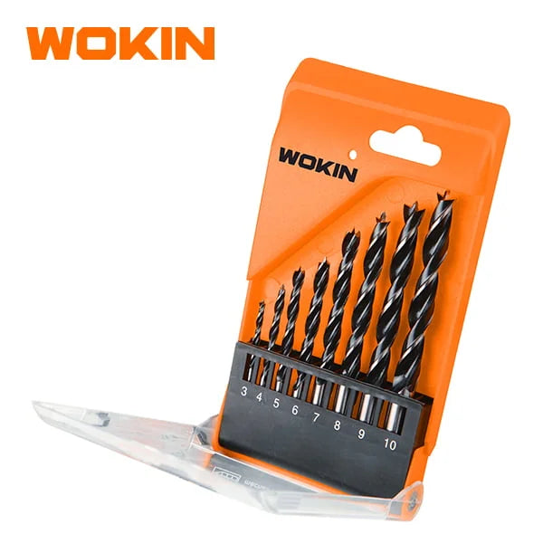 SET BROCAS MADERA 8 PIEZAS WOKIN