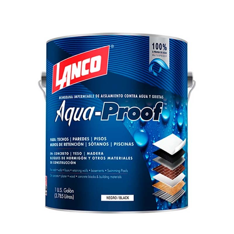 MEMBRANA IMPERMEABILIZANTE AGUA-PROOF LANCO 1GL