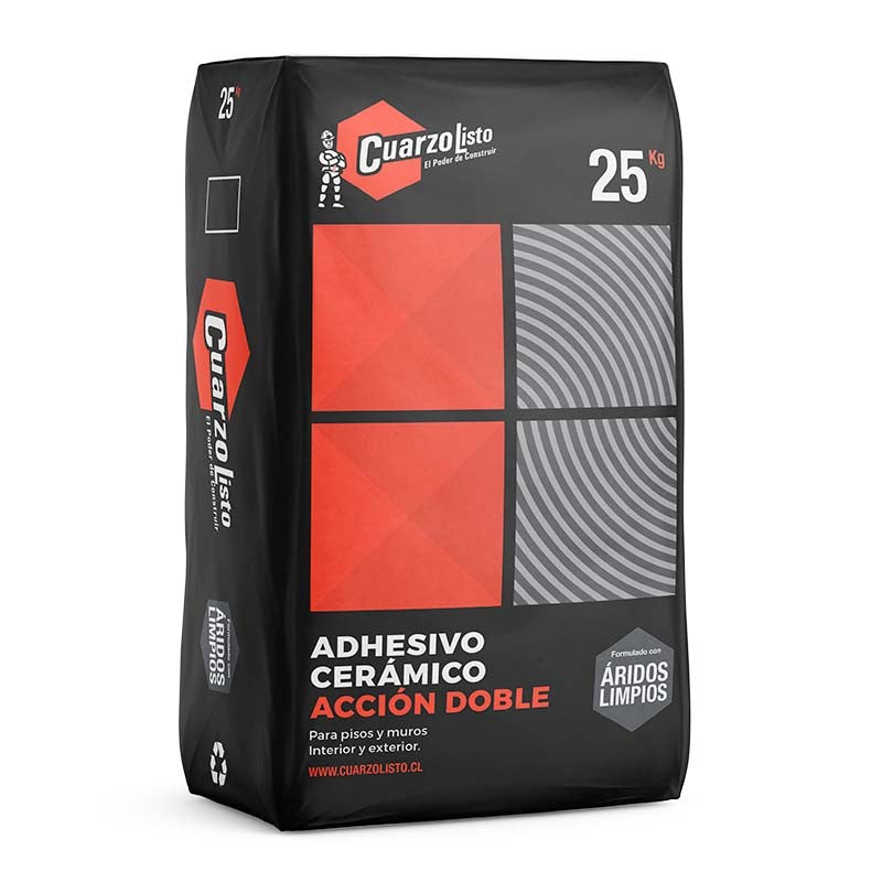 ADHESIVO ACCIÓN DOBLE PORCELANATO 25KG