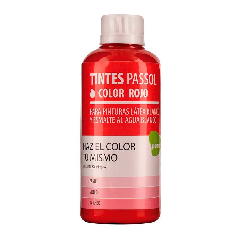 TINTE ROJO BOTELLA 250ML