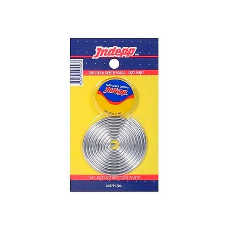 DISPLAY SOLDADURA ESTAÑO 50% 1MT + PASTA