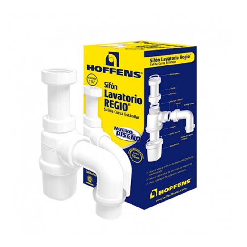 SIFON LAVATORIO 1 1/4" SALIDA CURVA