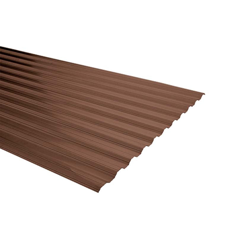 POLICARBONATO BRONCE ACANALADO 0.81 X 0.5MM X 2.5MTS