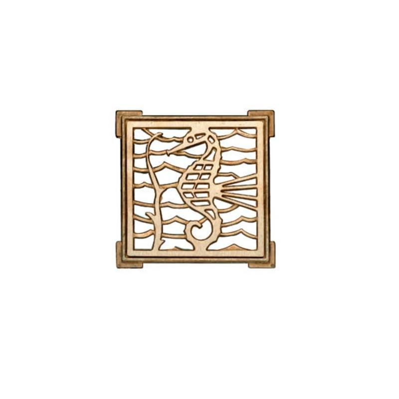 REJILLA PILETA CUADRADA 100MM BRONCE