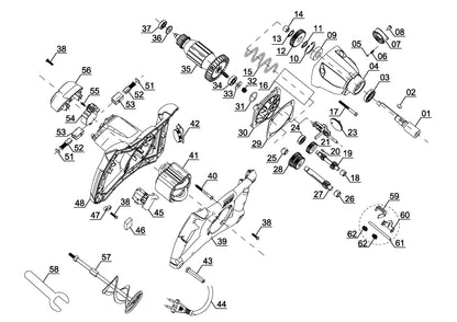MEZCLADOR DE CEMENTO Y PINTURA EINHELL 1.400 W TC-MX 1400-2 E