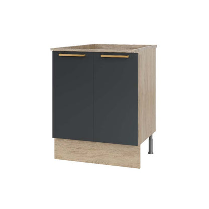 MUEBLE BASE SIN CUBIERTA 80 X 84 X 51.1CM GRAFITO DUSCHY