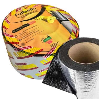 CINTA TAPAGOTERA FULL SELLO 10CM X 10MTS