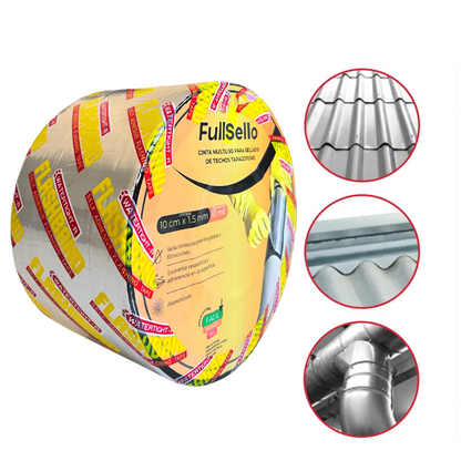 CINTA TAPAGOTERA FULL SELLO 10CM X 10MTS
