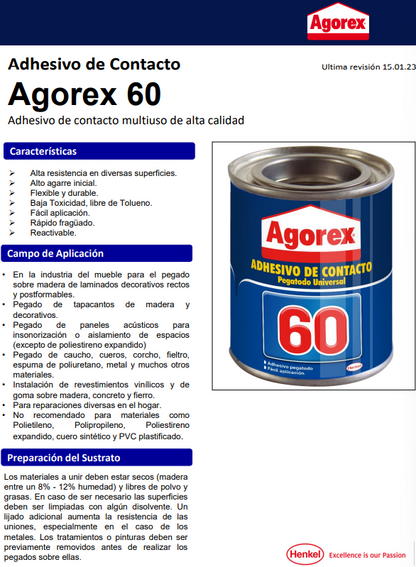 ADHESIVO CONTACTO AGOREX 60 20CC