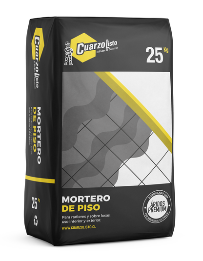 MORTERO PISO SACO 25KG CUARZOLISTO
