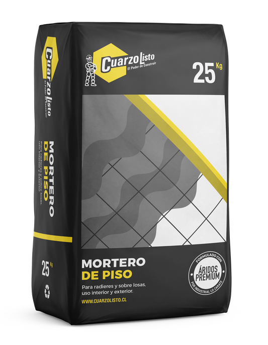 MORTERO PISO SACO 25KG CUARZOLISTO