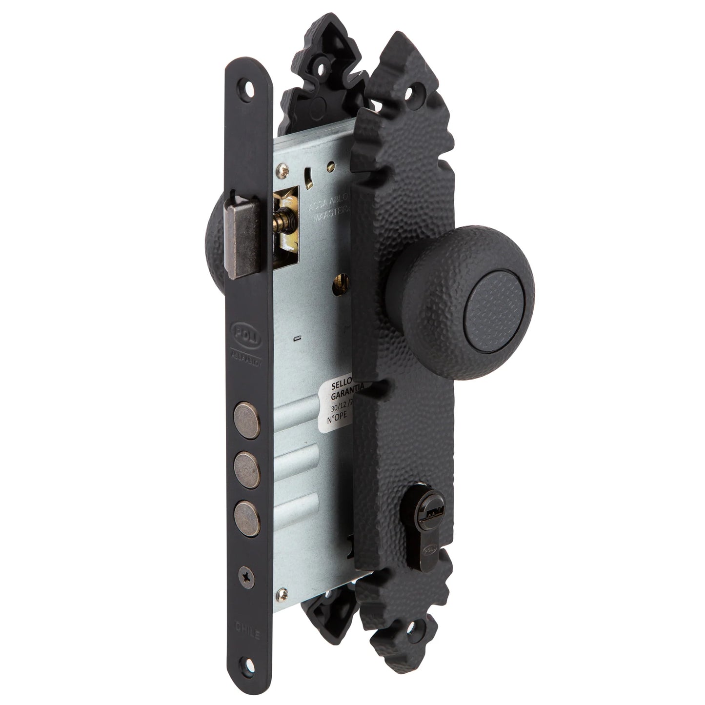 CERRADURA EMB RUSTICA B60 POMO ACCESO EXT NE POLI