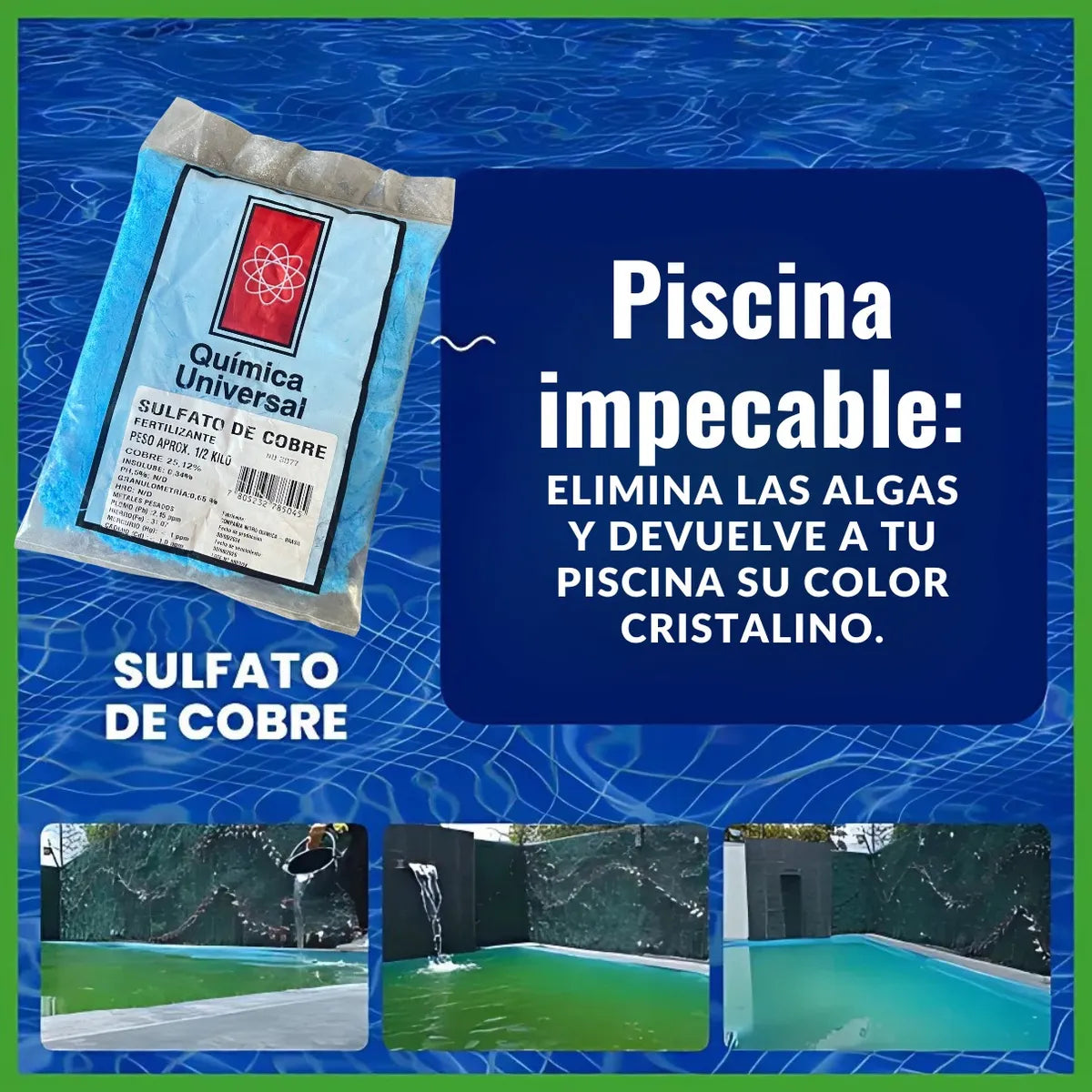 SULFATO DE COBRE BOLSA 1KILO