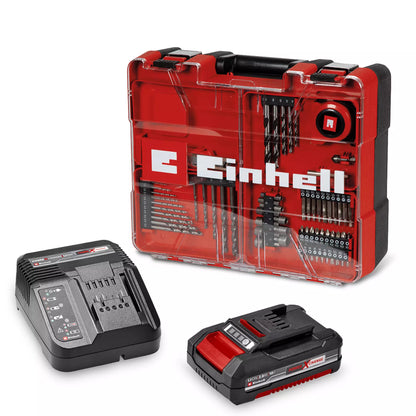 TALADRO PERCUTOR INALAMBRICO KIT 64 ACCESORIOS EINHELL TEC-CD 18/40