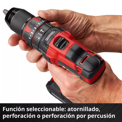 TALADRO PERCUTOR INALAMBRICO KIT 64 ACCESORIOS EINHELL TEC-CD 18/40