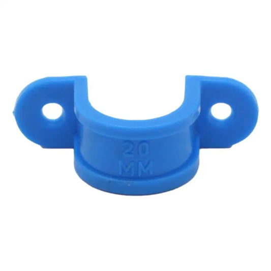 ABRAZADERA PRESION PVC AZUL 20MM