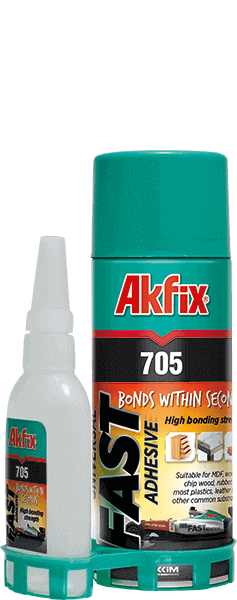 KIT ADHESIVO Y ACTIVADOR 705 200ML AKFIX