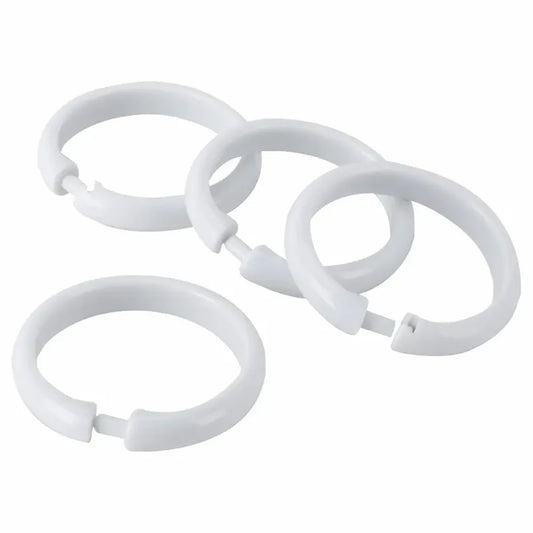 ARGOLLA P/ CORTINA BLANCA PLASTICA