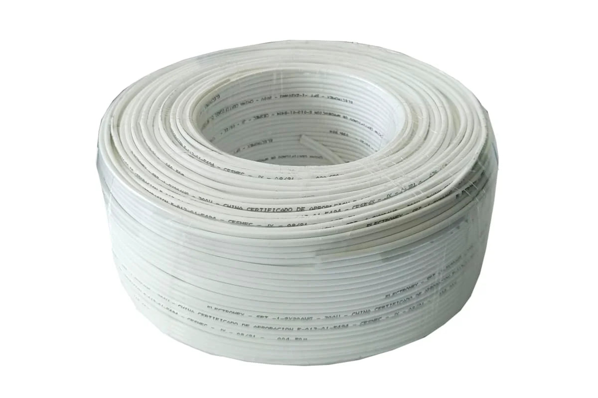 CABLE PARALELO BLANCO 2 X 1 MM X MT