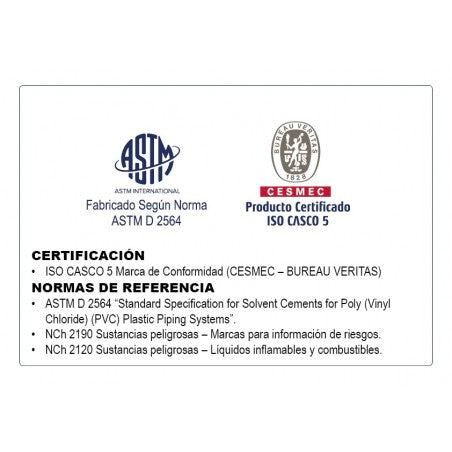 ADHESIVO PVC 60 CC LATA HOFFENS