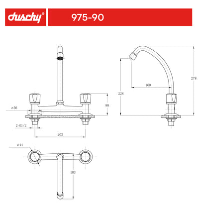 COMBINACION DE LAVAPLATOS BORAS 8 DUSCHY