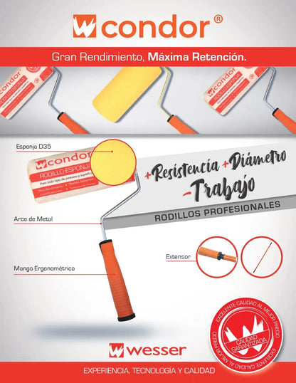 RODILLO ESPONJA CONDOR 18 CM