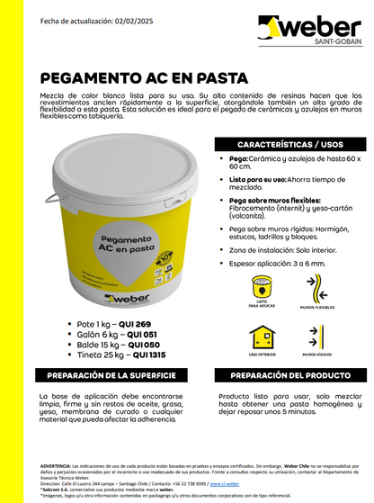 PASTA CERAMICA AC TN 25 KG