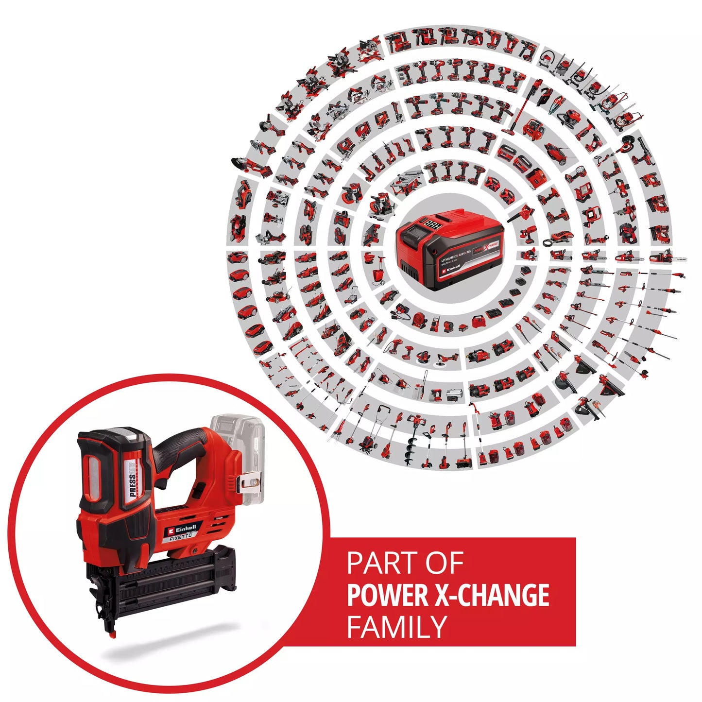 CLAVADORA INALAMBRICA FIXETTO 18/50 N EINHELL
