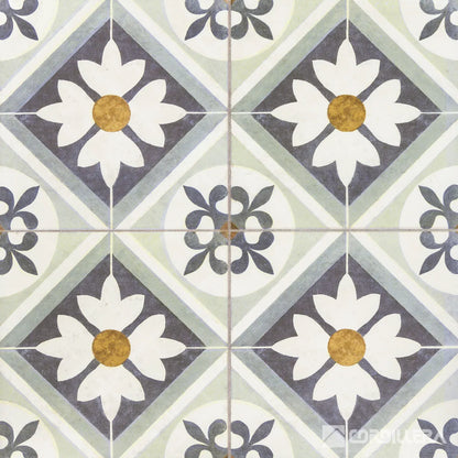 CERAMICA FLOWER BLUE 45 X 45 CAJA 2.29 MTS2