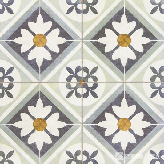 CERAMICA FLOWER BLUE 45 X 45 CAJA 2.29 MTS2