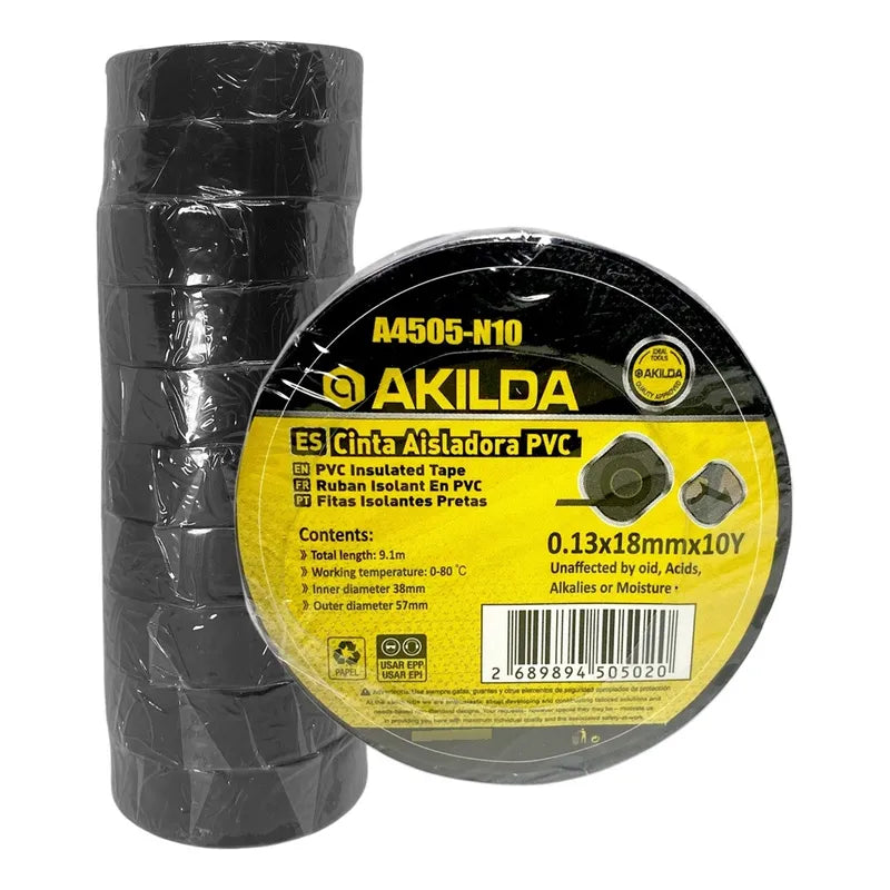HUINCHA AISLADORA 10M GENERICO NEGRA