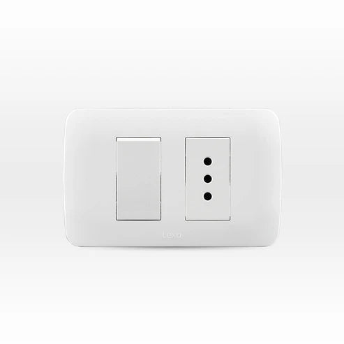 INTERRUPTOR - ENCHUFE EMB. BLANCO