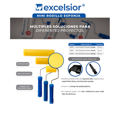 MINI RODILLO ESPONJA 15CM