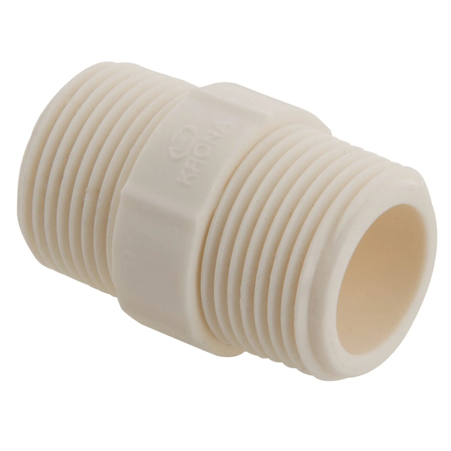 NIPLE 3/4 HE HE PVC BLANCO