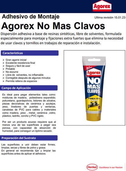 AGOREX NO MAS CLAVOS 200 GR