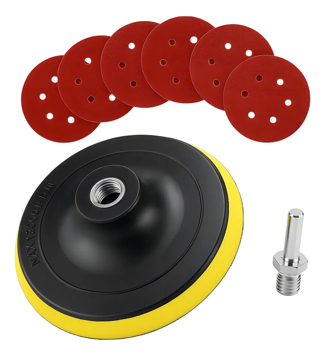 PLATO GOMA C/VELKRO TALADRO/GALLETERA