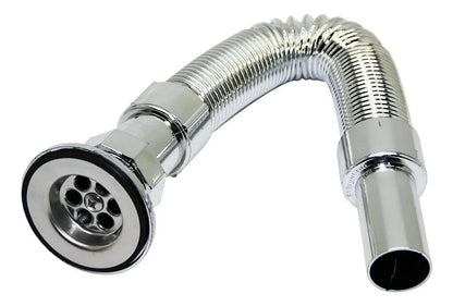 SIFON CORRUGADO LAVAPLATO 1-1/2 C/DESAGUE X 75 CTS