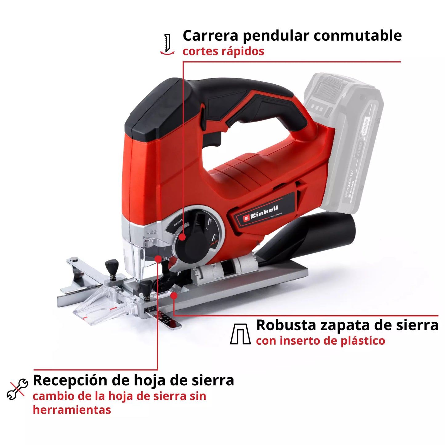 SIERRA CALADORA INALAM. EXPERT 2400RPM SIN BATERIA