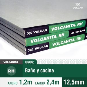 PLANCHA YESO CARTON RH 12,5MM 1.20 X 2.40