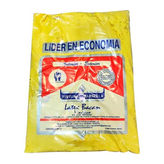 LÁTEX BOLSA AMARILLO 2.6KG MARBELLA