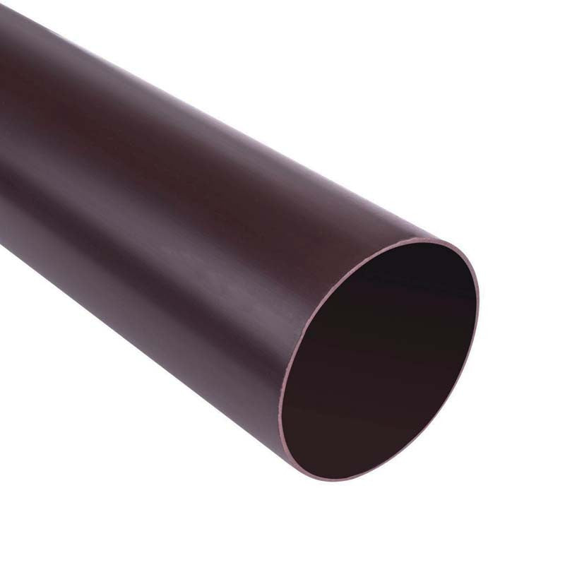 TUBO BAJADA MARRON PVC 80MM 3MTS