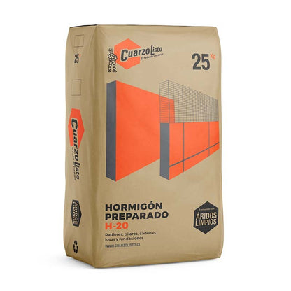 MORTERO H20 25KG CUARZOLISTO