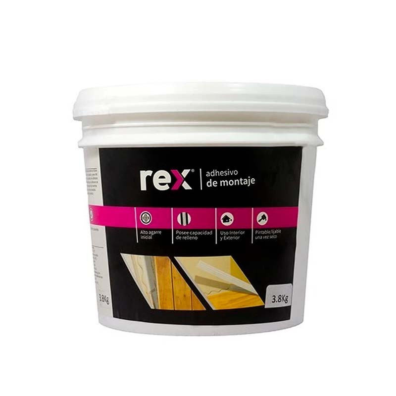 ADHESIVO MONTAJE 1GL 3.8KG REX